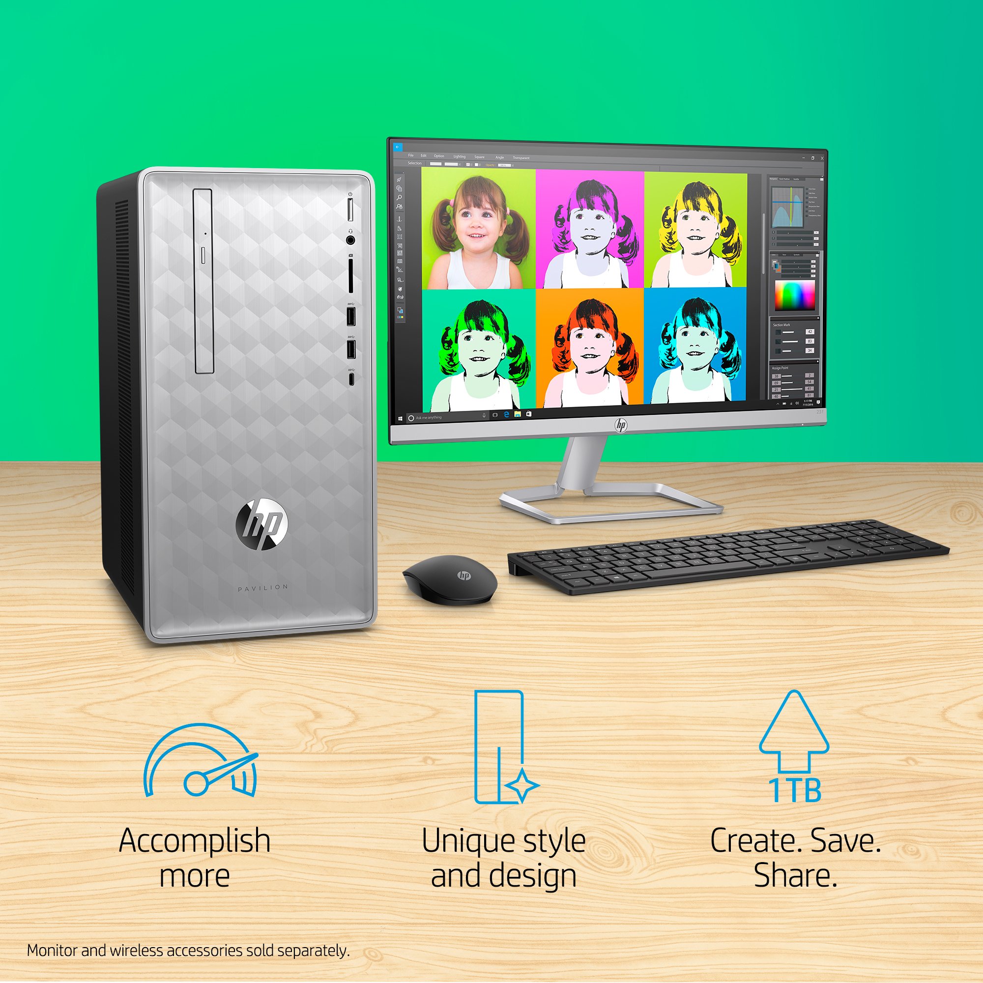 Amazon.com: HP Pavilion Desktop Computer, Intel Core i3-8100, 8GB